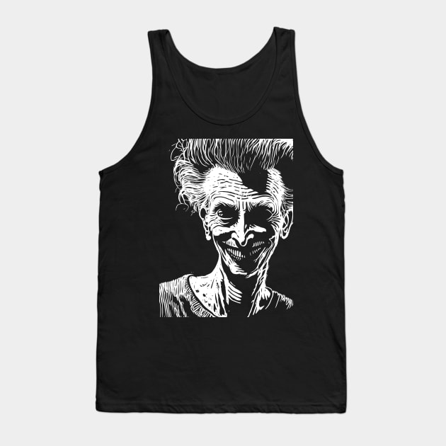 Happy Halloween Zombie Tank Top by MrsDagger